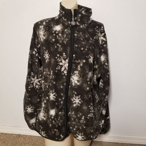 Jason Maxwell XL fairlane Fairycore Frozen snowflakes long sleeve Sweater womens - Picture 1 of 10